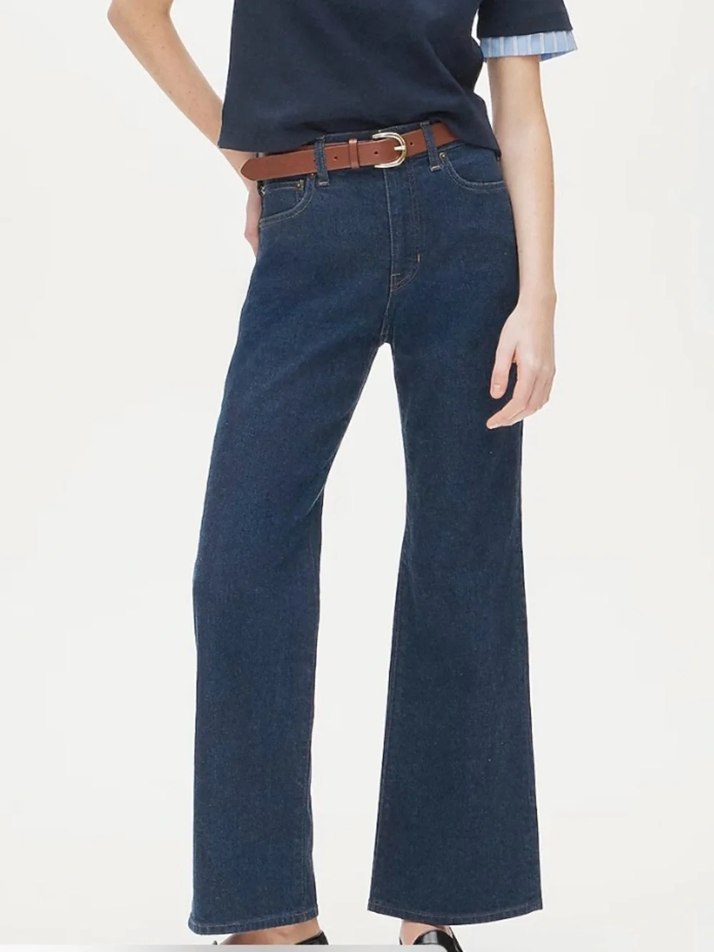 Like New J. Crew Cropped Kick Out High Rise Jeans Size 29